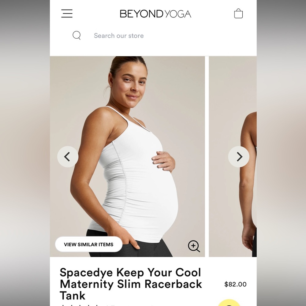 Beyond Yoga Beyond the bump maternity tank